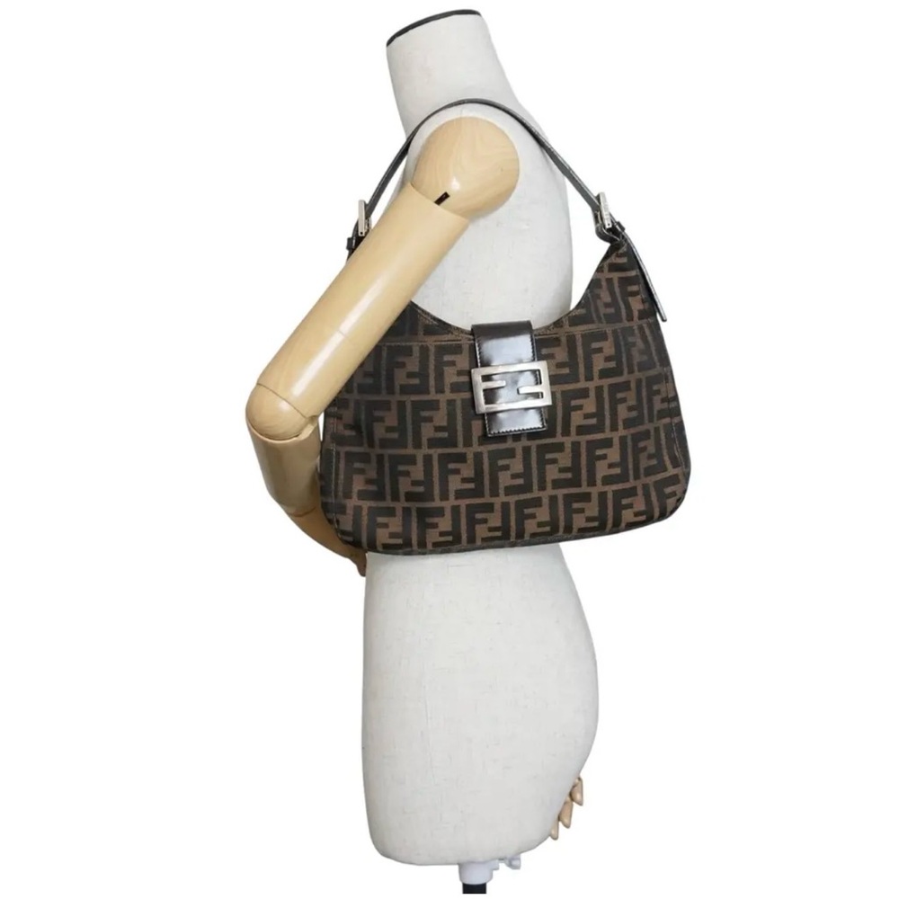 FENDI ‘Zucca Canvas Shoulder Bag’ - Picture 9 of 10